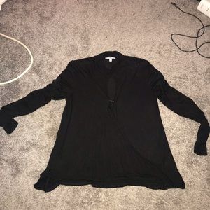 black long sleeve top
